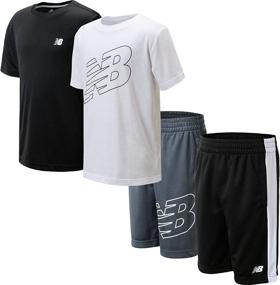 img 4 attached to New Balance Boys Shorts Set