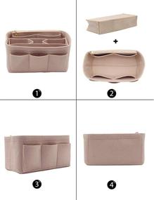 img 2 attached to 👜 Felt Handbag Purse Organizer Insert Bag by LEXSION - Fits Speedy, Neverfull, and More