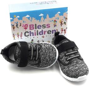 img 1 attached to 👟 Bless Children Baby Toddlers Breathable Fashion Sneakers: Ultimate Walking Running Shoes for Boys & Girls