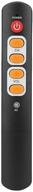 enhanced universal learning remote control: 6-key big button smart controller for tv stb dvd dvb hifi vcr (orange) logo