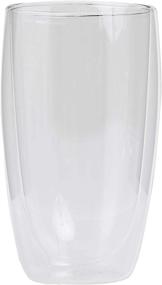 img 2 attached to 🥛 Bodum Pavina Glass 15 Ounces - Set of 2: Clear, Double-Wall Insulate Glass