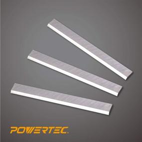 img 1 attached to 6-1/8-Inch HSS Jointer Knives for Ridgid JP0610 by POWERTEC - Set of 3