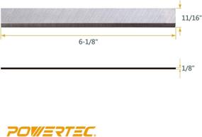 img 2 attached to 6-1/8-Inch HSS Jointer Knives for Ridgid JP0610 by POWERTEC - Set of 3