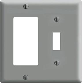 img 1 attached to Leviton 80405 GY Combination Wallplate Thermoset