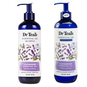 img 3 attached to 🌿 Revitalize Your Hair with Dr Teals Lavender & Essential Oils Shampoo and Conditioner - Get Thicker, Fuller Hair!