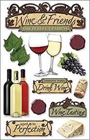 img 1 attached to 🍷 Enhance Your Craft Projects with Paper House STDM-0039E 3D Cardstock Stickers in Wine