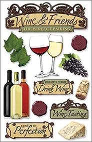 img 2 attached to 🍷 Enhance Your Craft Projects with Paper House STDM-0039E 3D Cardstock Stickers in Wine