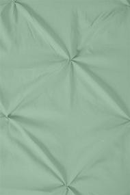 img 1 attached to 🛏️ Queen Size Seafoam Green Pintuck Pinch Pleat Bedding Comforter Set from Berlin - 3-Piece