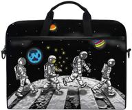 abstract astronaut shoulder crossbody briefcase logo