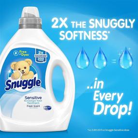 img 1 attached to Dye-Free 2X Concentrated Liquid Fabric Softener, Ideal for Sensitive Skin - 200 oz