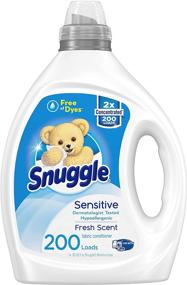 img 4 attached to Dye-Free 2X Concentrated Liquid Fabric Softener, Ideal for Sensitive Skin - 200 oz