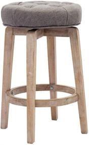 img 4 attached to Chairus Counter Barstool Upholstered Distressed