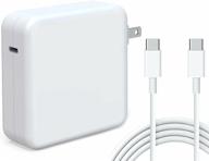 💡 kiolafy 96w usb c power adapter for macbook pro charger 13 15 16 inch 2020 2019 2018 | compatible with usb c 96w 87w 61w pd power charger | includes usb-c to usb-c charge cable (6.6ft/2m) logo