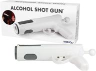 🍻 alcohol shot gun: load, aim, shoot, and sip! epic shot party accessory - holds 1.5 ounces - white logo