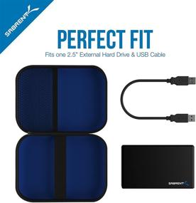 img 1 attached to 📦 Sabrent Shockproof Hard Drive Carrying Case Pouch - Perfect for 2.5-inch External Hard Drives (EC-CASE)