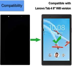 img 1 attached to 📱 Top-Quality Black LCD Display Replacement for Lenovo Tab 4 8" WiFi - TB-8504F TB-8504X