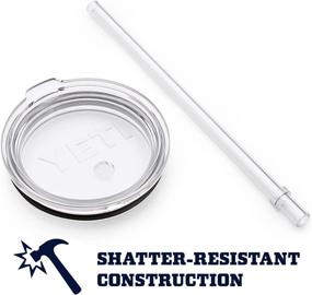 img 1 attached to YETI Rambler 26 oz Straw Cup: Vacuum Insulated Stainless Steel with Straw Lid - Highlands Olive