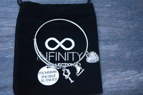 img 2 attached to 🎿 Браслет для фигурного катания из коллекции Infinity: идеальный подарок для любителей конькового спорта