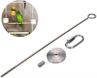 hypeety bird fruit vegetable holder: stainless steel skewer for parrot budgies, cockatiels, conure, lovebirds, finch, canary - ideal cage food feed tool logo