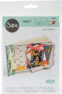 sizzix thinlits die set 661094 - multi color mini album by lori whitlock (15 pack) - one size logo