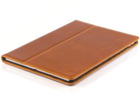 img 1 attached to 📱 Premium Real Leather Case for iPad 9.7" (5th/6th Generation 2017/2018) - Italian Luxury Cover with Dual Stand and Auto Sleep/Wake (Tan)