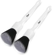 🚗 proper detailing co. car detailing brush set: ultra soft brushes for cleaning interior or exterior, leather seats, emblems, touch screens, and more! logo