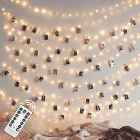 img 4 attached to 🌟 Twinkle Star Fairy String Lights 200 LED 66FT, USB Powered Firefly Lights with Remote Control, 8 Modes for Bedroom Wedding Party Christmas Tree Decorations, Warm White