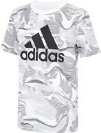 👕 sporty and stylish: adidas short sleeve warped allover boys' clothing logo