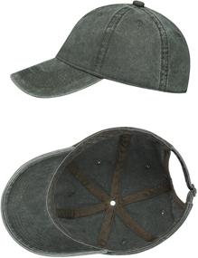 img 1 attached to 🧢 Classic Retro Dad Hat: TSSGBL Vintage Cotton Washed Adjustable Baseball Caps for Men and Women - Unstructured Low Profile Plain Design
