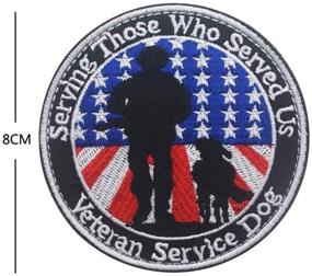 img 1 attached to 🐕 Veelkrom Service Dog Patch: Honoring Veterans with Removable Emblem for Harnesses & Vests