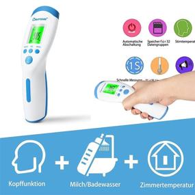 img 2 attached to Berrcom Medical Grade No Contact Infrared Forehead Thermometer with LCD Display - 3 in 1 Baby Thermometer