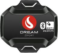 dream sport bike computer cadence sensor - bluetooth & 🚲 ant+ for spin bike, speedometer zwift, garmin, wahoo, app, stationary bicycle logo