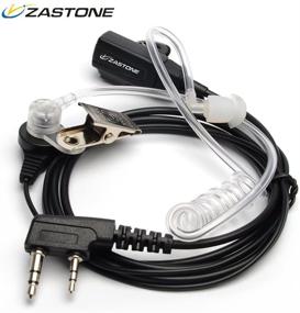 img 3 attached to 📻 High Quality 10 Pack Zastone 2-Pin Walkie Talkie Earpiece for Kenwood PUXING POFUNG Baofeng UV-3R Plus UV-5R UV-5RA 888S - Covert Air Acoustic Headset Included!