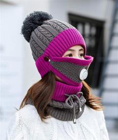img 2 attached to Beanie Circle Balaclavas Winter Weather Outdoor Recreation