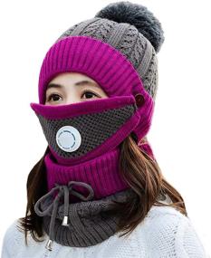 img 4 attached to Beanie Circle Balaclavas Winter Weather Outdoor Recreation