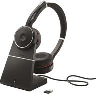 🎧 jabra evolve 75 uc wireless headset: stereo with world-class speakers, active noise-cancelling microphone and all day battery - buy now! logo