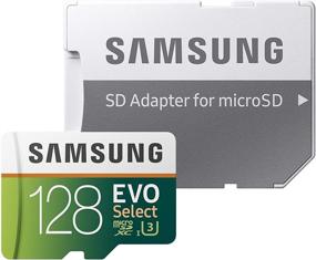 img 3 attached to 📷 Samsung MB-ME128GA/AM 128 ГБ MicroSDXC EVO Select карта памяти: Высокая скорость 100 МБ/с (U3) с полноразмерным адаптером - лучшее расширение памяти высокого качества.