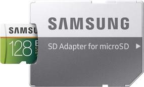 img 2 attached to 📷 Samsung MB-ME128GA/AM 128 ГБ MicroSDXC EVO Select карта памяти: Высокая скорость 100 МБ/с (U3) с полноразмерным адаптером - лучшее расширение памяти высокого качества.