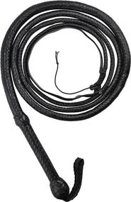 img 3 attached to 🐂 Ardour Crafts Black Bull Whip: Premium Cow Hide Leather BULLWHIP 04 to 12 Feet, 12 Plaits, Custom Design, Belly and Bolster Construction