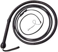 🐂 ardour crafts black bull whip: premium cow hide leather bullwhip 04 to 12 feet, 12 plaits, custom design, belly and bolster construction логотип