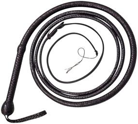 img 4 attached to 🐂 Ardour Crafts Black Bull Whip: Premium Cow Hide Leather BULLWHIP 04 to 12 Feet, 12 Plaits, Custom Design, Belly and Bolster Construction