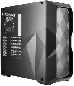 img 4 attached to 🖥️ Cooler Master MCB-D500L-KANN-S00: ATX, Micro-ATX, Mini-ITX Case with Acrylic Side Panel & Diamond Cut Design