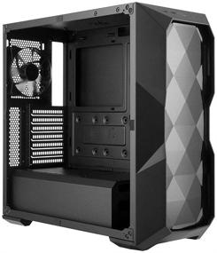 img 2 attached to 🖥️ Cooler Master MCB-D500L-KANN-S00: ATX, Micro-ATX, Mini-ITX Case with Acrylic Side Panel & Diamond Cut Design