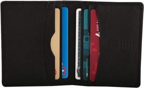 img 4 attached to Premium Leather Bifold Cardcase Wallet with Enhanced Blocking Technology