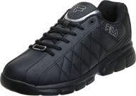 👟 white men's fila fulcrum cross trainer athletic shoes логотип