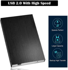 img 2 attached to 💻 Suhsai 250 ГБ Портативный внешний жесткий диск USB 2.0 HDD - Защищенное хранилище для компьютера, ноутбука, ПК, смарт-телевизора, Mac (черный)