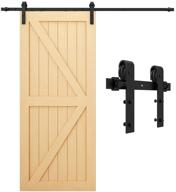 🚪 tsmst upgrade 6.6ft barn door hardware kit | noiseless door stopper | easy installation | sliding door spliced | 5 pcs track fit | single door - 40" width логотип