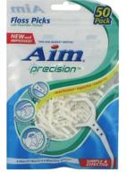 🪥 aim waxed floss picks (50 count) logo