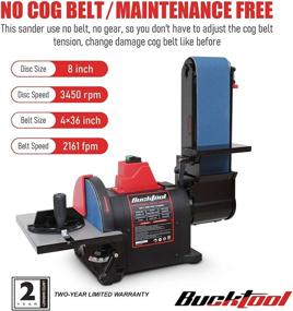 img 3 attached to BUCKTOOL Professional Bench Sander BD4802