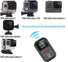 img 2 attached to SHOOT Smart Remote Control(Waterproof 2m) for GoPro Hero 8,7 Black,6,5,4,3,3+,2,1, Hero + 📷 LCD, 4 Session, 5 Session,LCD Screen,Wi-Fi,Wirless,Built-in 500mah Battery - Essential GoPro Accessory with Waterproof Functionality